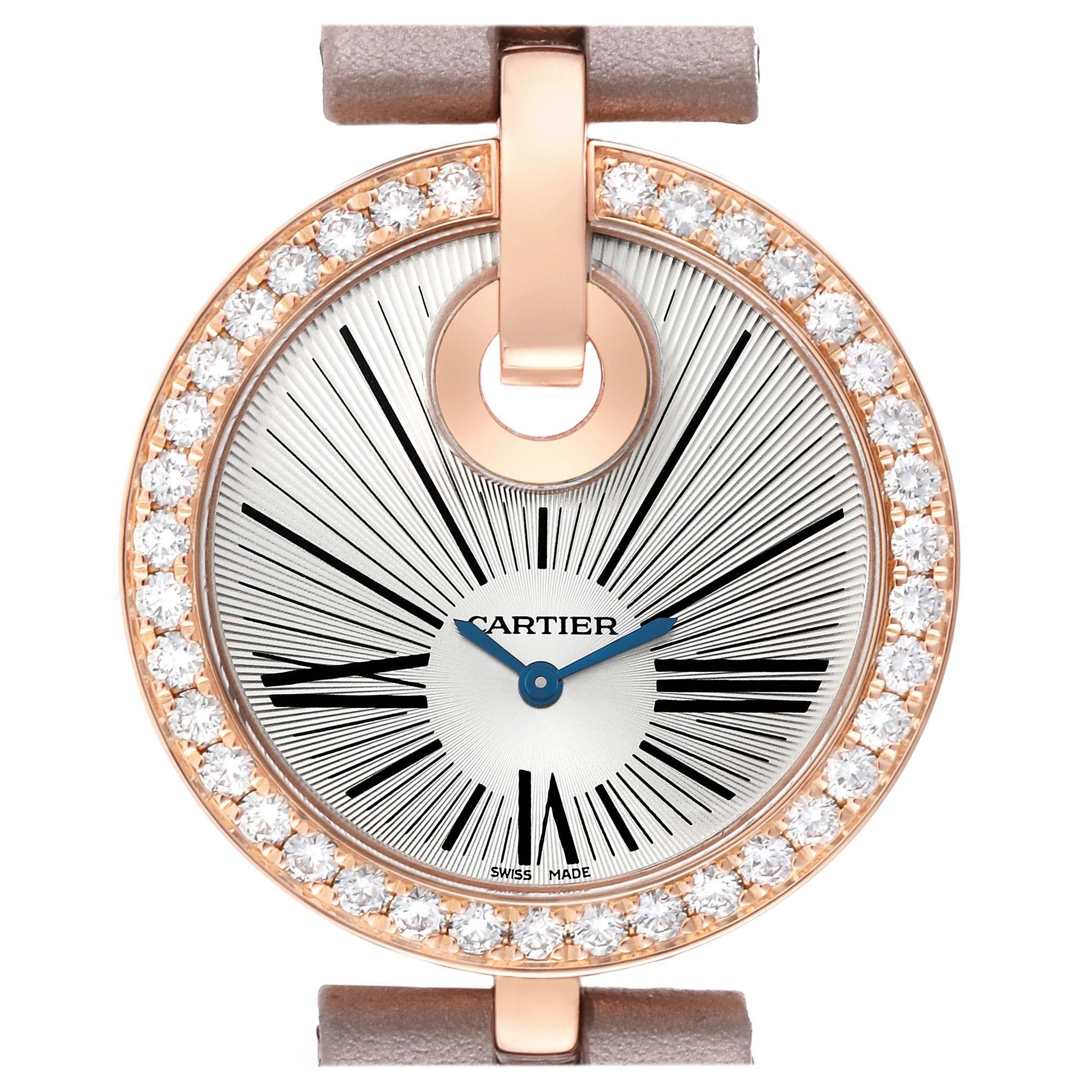 Cartier Captive Rose Gold Diamond Ladies Watch WG600011 For Sale