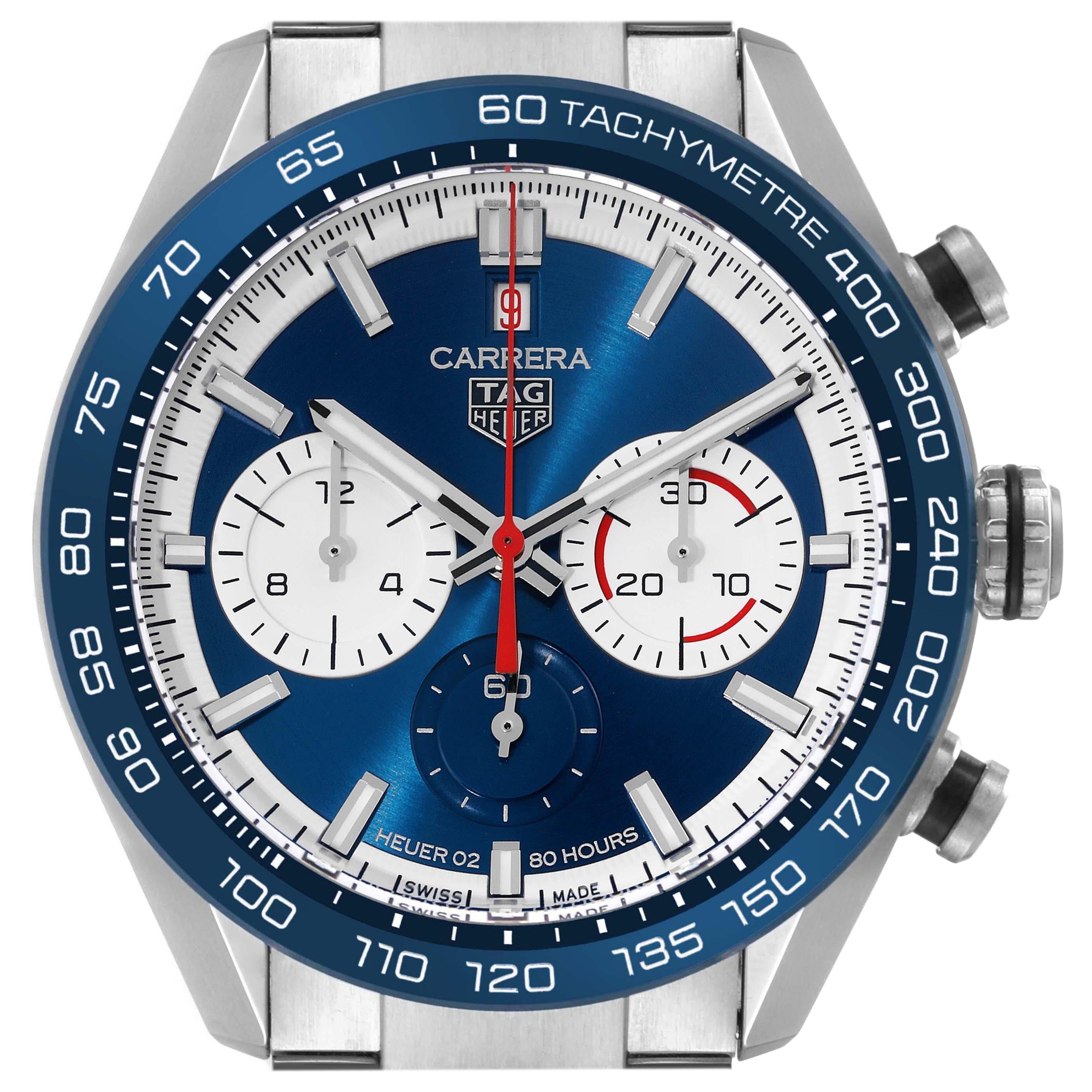 Tag Heuer Carrera 160 Years Anniversary Steel Mens Watch CBN2A1E Box Card For Sale