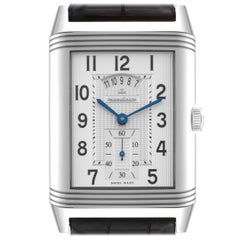 Jaeger LeCoultre Grande Reverso Steel Mens Watch 274.8.85 Q3748420 Box Papers