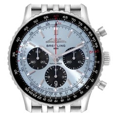Breitling Navitimer B01 Montre pour hommes avec cadran bleu en acier AB0138 Boîte Card