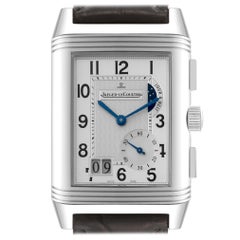 Jaeger LeCoultre Reverso Grande GMT Steel Mens Watch 240.8.18 Q3028420 Papers