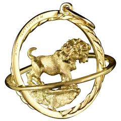 1960s M Buccellati Lion Sphere Pendant