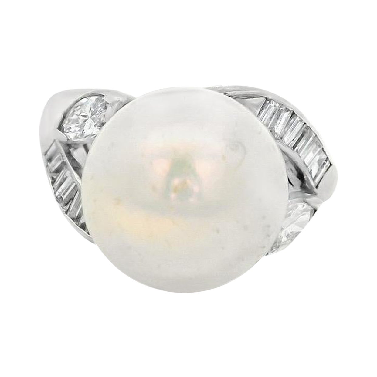 Pearl and Diamond Ring