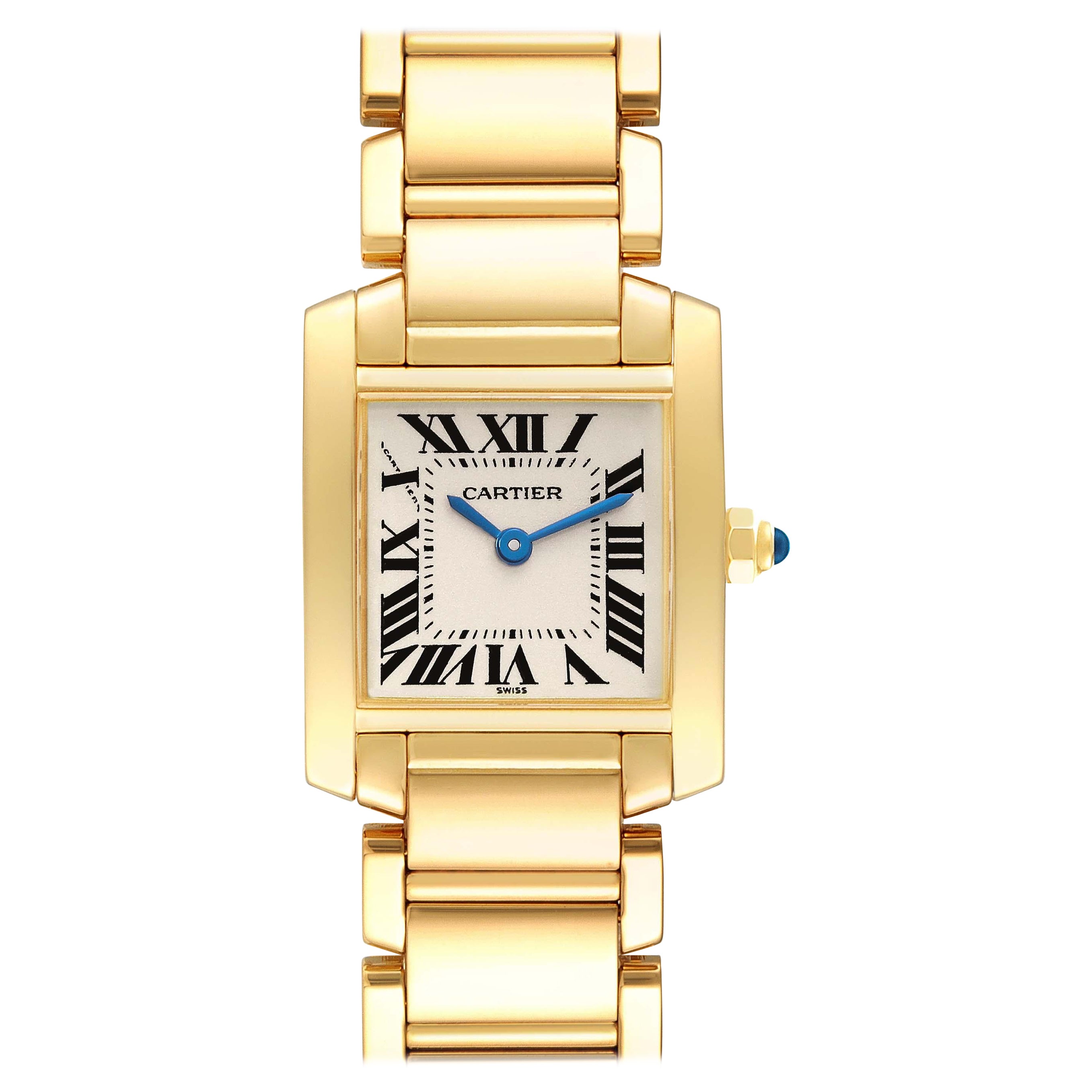 Cartier Tank Francaise Yellow Gold Quartz Ladies Watch W50002N2