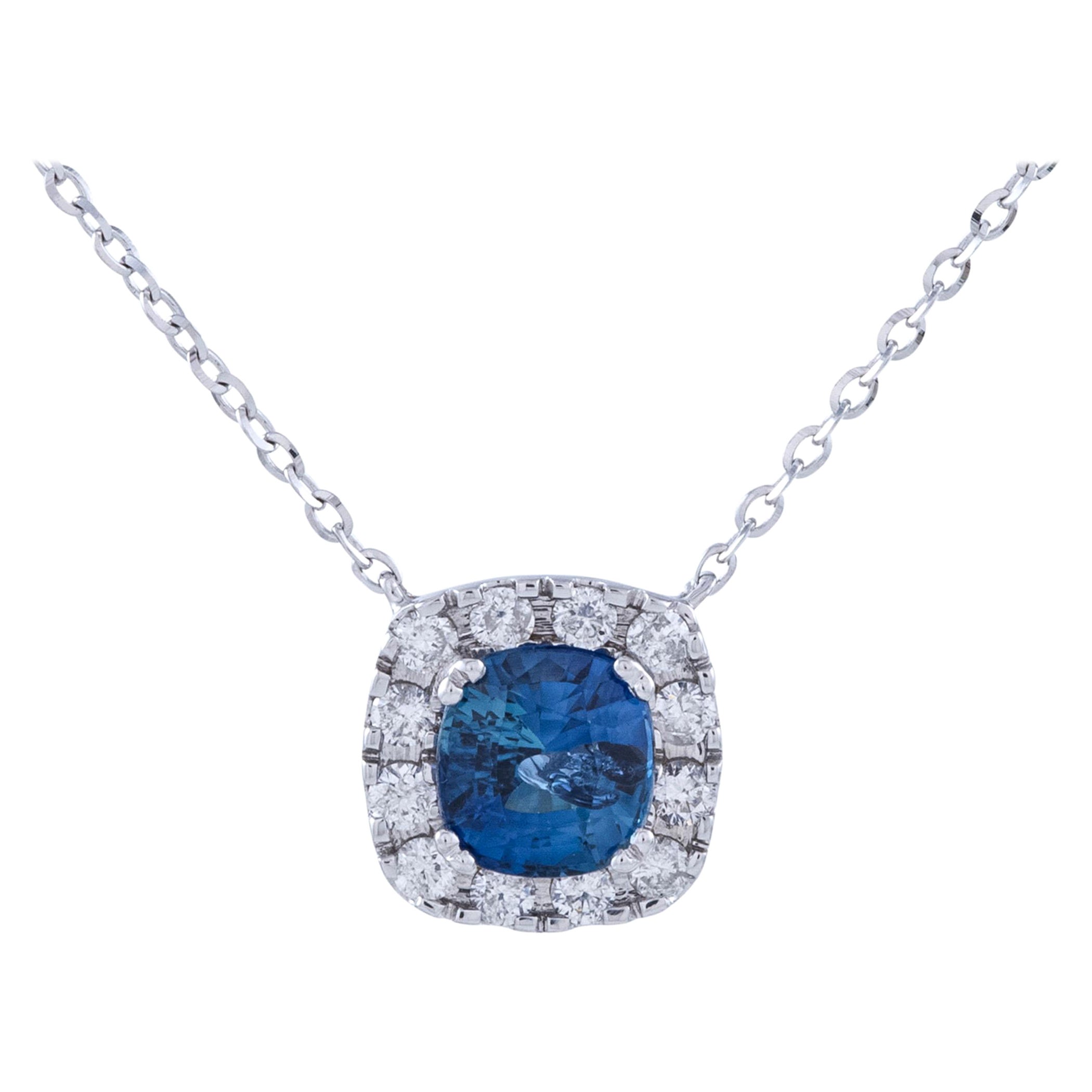 Sapphire & 14k Gold Good Fortune Pendant Necklace main image 0