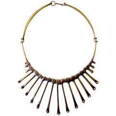 Jack Boyd Bronze Hand-Forged Spike Necklace