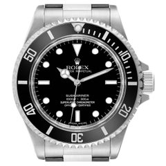 Used Rolex Submariner No Date 40mm 4 Liner Steel Mens Watch 14060 Box Card