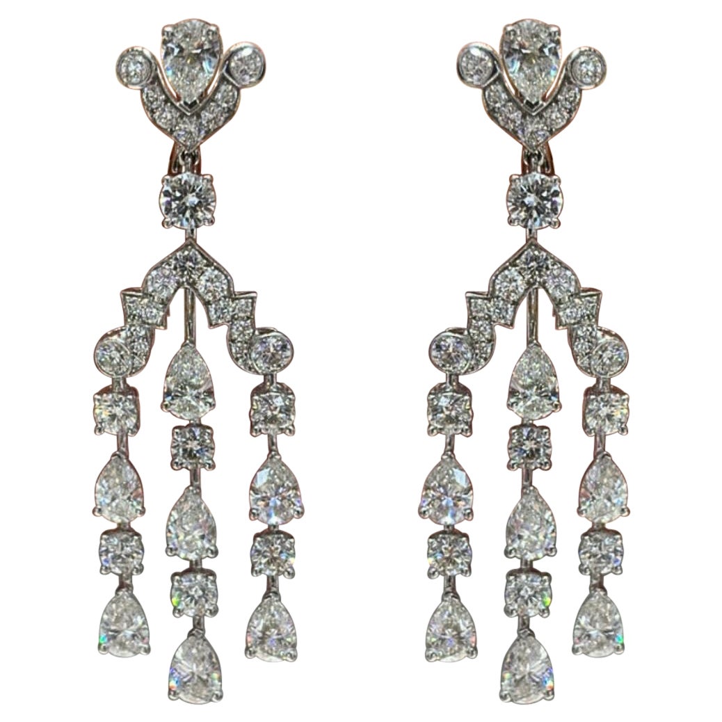 Graff Classic Diamond Chandelier Earrings