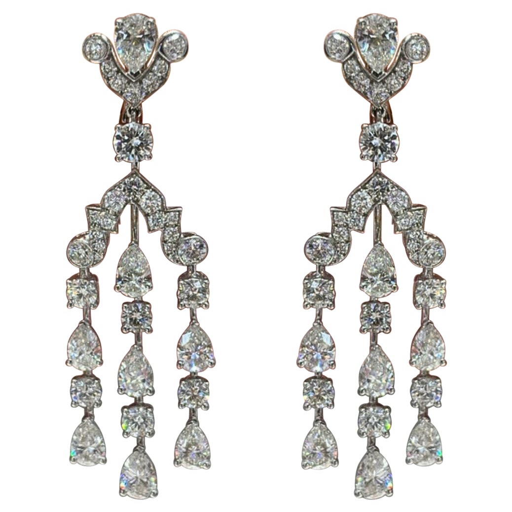 Boucles d'oreilles chandelier à diamants Classic de Graff 