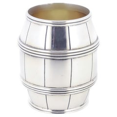 Used Tiffany & Co. Sterling Silver Barrel Form Cocktail Stirrer or Toothpick Holder