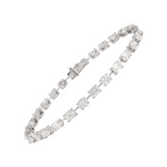 Alexander Beverly Hills, bracelet multi-diamants 5,84 carats en or blanc 18 carats