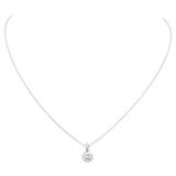 Ferrucci 0.26 carat Diamonds Halo 18k white gold Necklace