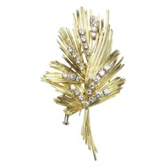 Vintage Gübelin Gold and Diamond Brooch, Circa 1960