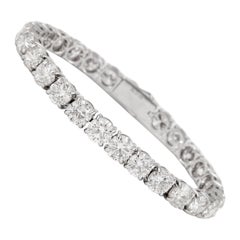 Alexander Beverly Hills 27.87 Carats "Avg 0.99ct" Diamond Tennis Bracelet 18k