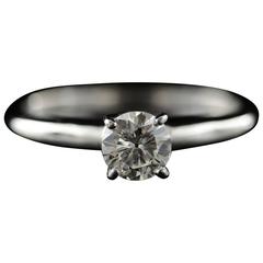 Modern Classic Diamond Solitaire Engagement Ring