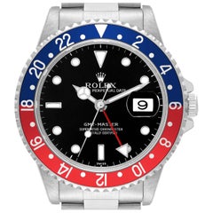 Rolex GMT Master 40mm Blue Red Pepsi Bezel Steel Mens Watch 16700