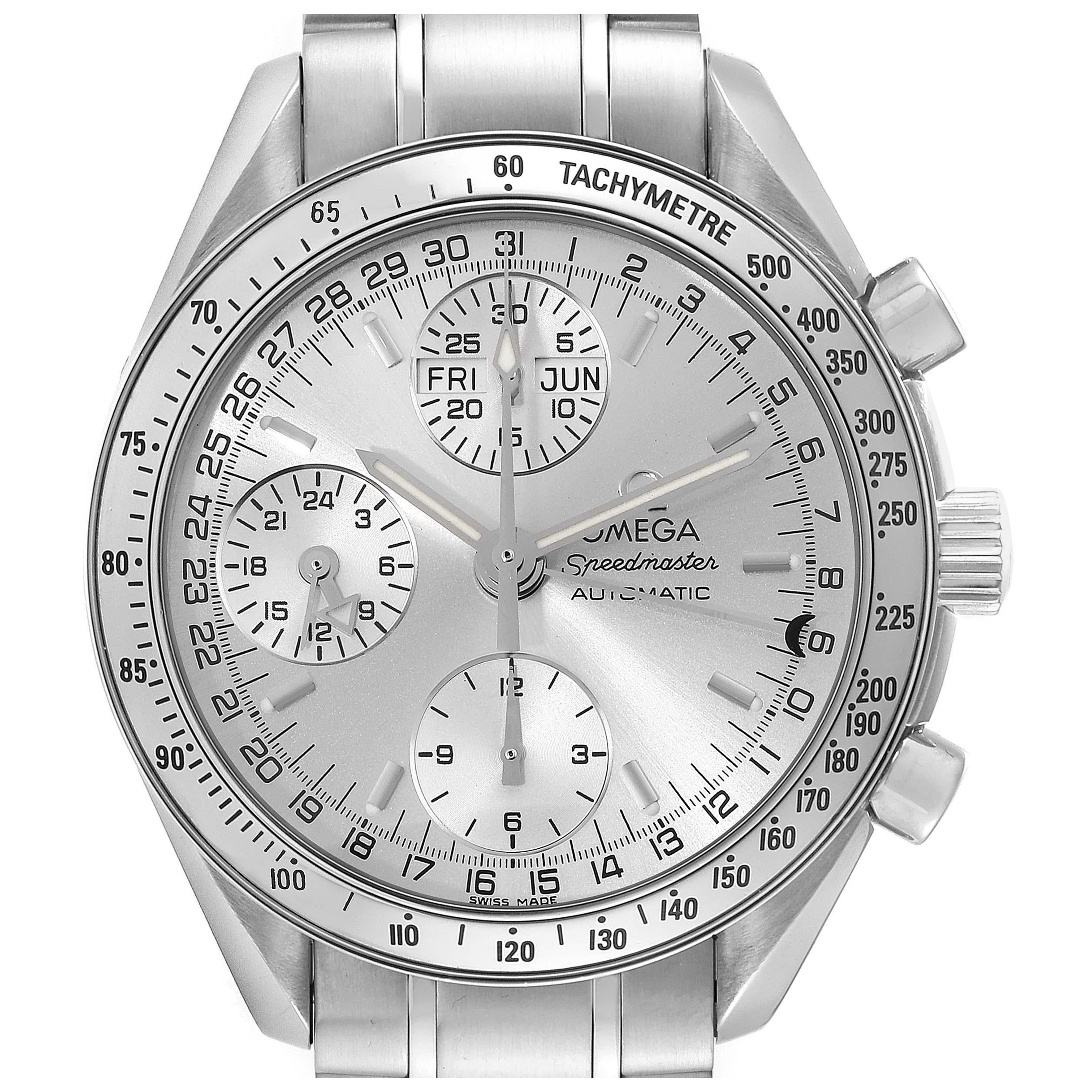 Omega Speedmaster Day Date Chronograph Steel Mens Watch 3523.30.00 For Sale