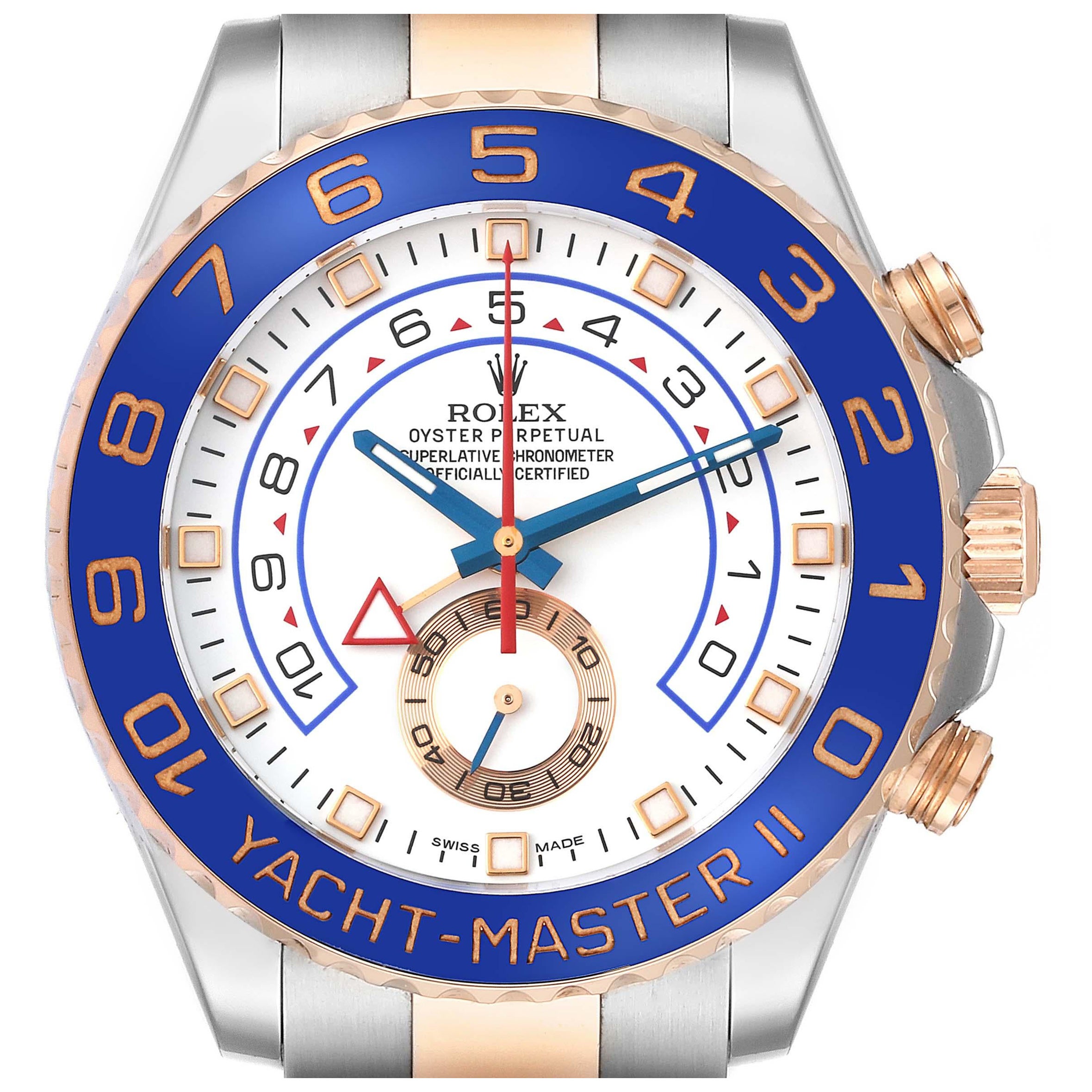 Rolex Yachtmaster II Steel Rose Gold Mens Watch 116681 For Sale at 1stDibs  | rose gold yachtmaster, yachtmaster 2, rolex 1907