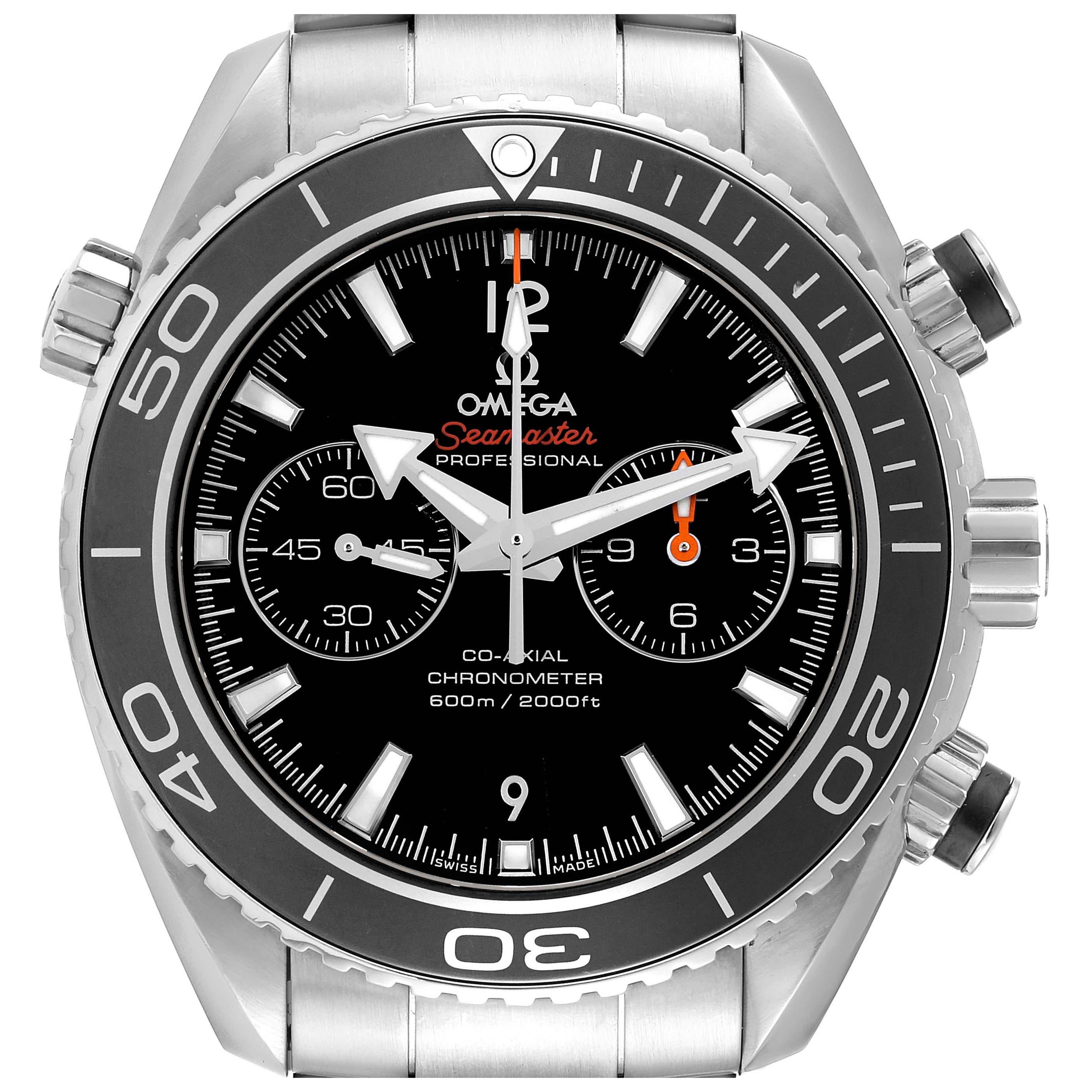 Omega Seamaster Planet Ocean 600M Steel Mens Watch 232.30.46.51.01.001 Box Card For Sale
