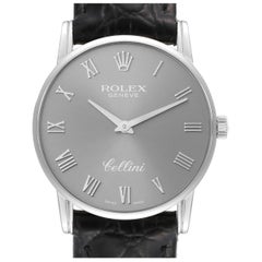 Rolex Cellini Classic Slate Zifferblatt Weißgold Herrenuhr 5116