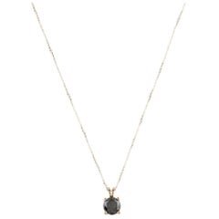 14K Diamond Pendant Necklace 2.75ct - Genuine Gemstone, Statement Jewelry Piece