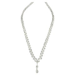 Rebecca NWT $250K Magnificent 30CT GIA Diamond Necklace &  2 Pr Diamond Earrings