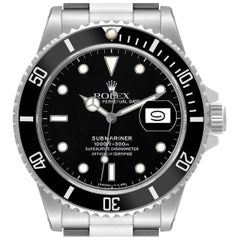 Rolex Submariner Black Dial Steel Vintage Mens Watch 168000