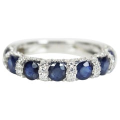 Natural Blue Sapphire Band Ring