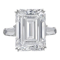 Golconda type IIA GIA Certified 20 Carat D Color Flawless Clarity Diamond Ring
