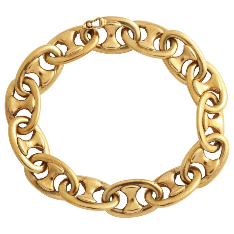 1970s Tiffany Co. 18KT Gold Anchor Link Bracelet