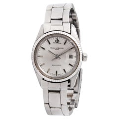 Baume et Mercier, montre-bracelet vintage Baumatic en acier inoxydable