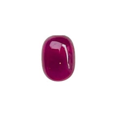 Seltener Edelstein roter Beryll roter Smaragd Bixbit Cabochon 0,27ct zertifiziert Guild