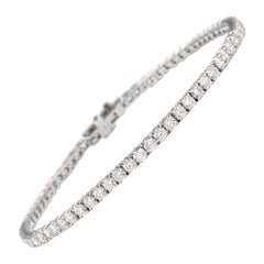 Alexander Beverly Hills 3.95ct E/F VVS2 Diamond Tennis Bracelet 18k White Gold