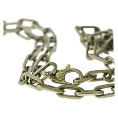 Collana a catena Cartier Santos de Cartier in oro bianco 18 carati
