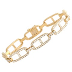 18K Yellow Gold 3.85ct Diamond Bracelet ALB-17058-1-Y
