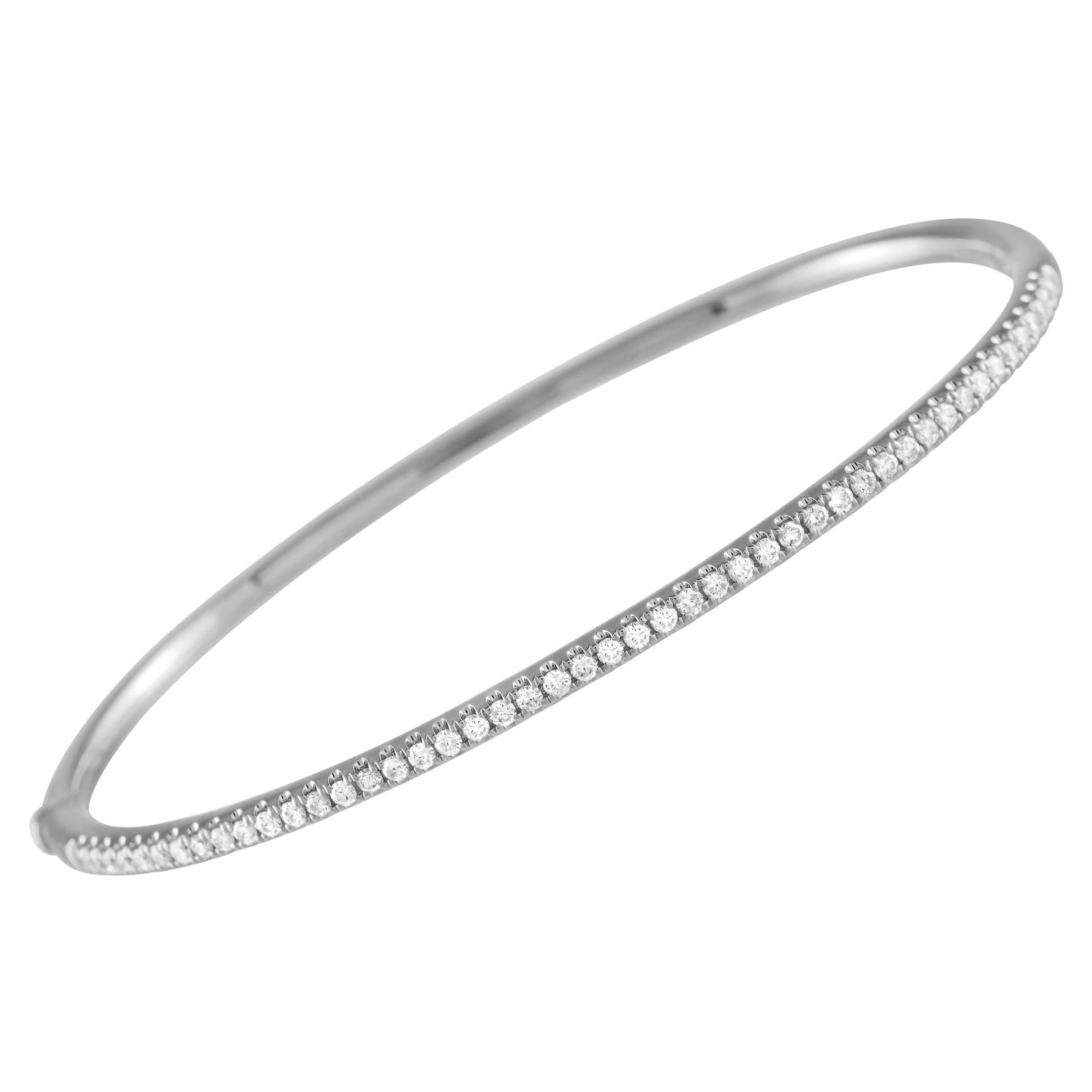 Bracelet demi-éternité ALB-15074 en or blanc 18 carats 0,50 carat