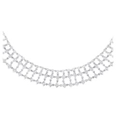 18K White Gold 8.53ct Diamond Necklace MF01-021424