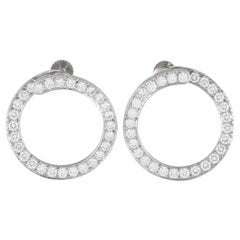 Tiffany & Co. Platinum 3.12ct Diamond Earrings TI02-022224
