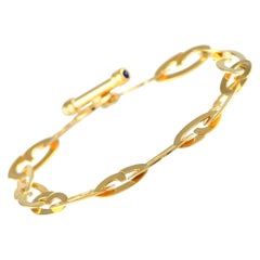 Roberto Coin or jaune 18K Chic and Shine Flat Link Toggle Bracele RC10-021424