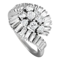 Platinum 1.50ct Diamond Ring MF02-021324