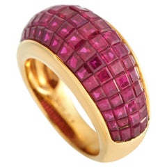 18K Yellow Gold 22.07ct Ruby Bomb Cocktail Ring MF02-102323