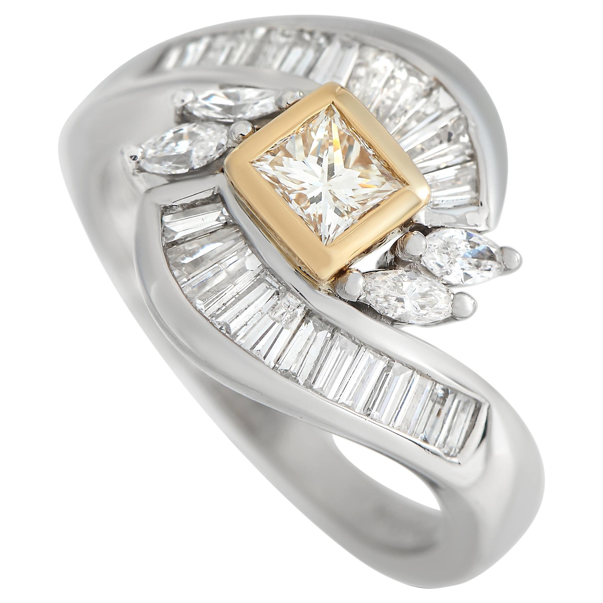 Platinum 1.02ct Diamond Ring MF22-021324