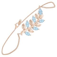 Aquamarine Chain Bracelets