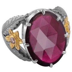 Pink Tourmaline Diamond Cocktail Ring