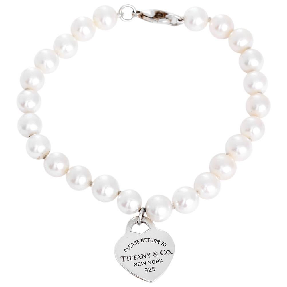 Tiffany & Co. Return to Tiffany Pearl and Sterling Silver Bracelet