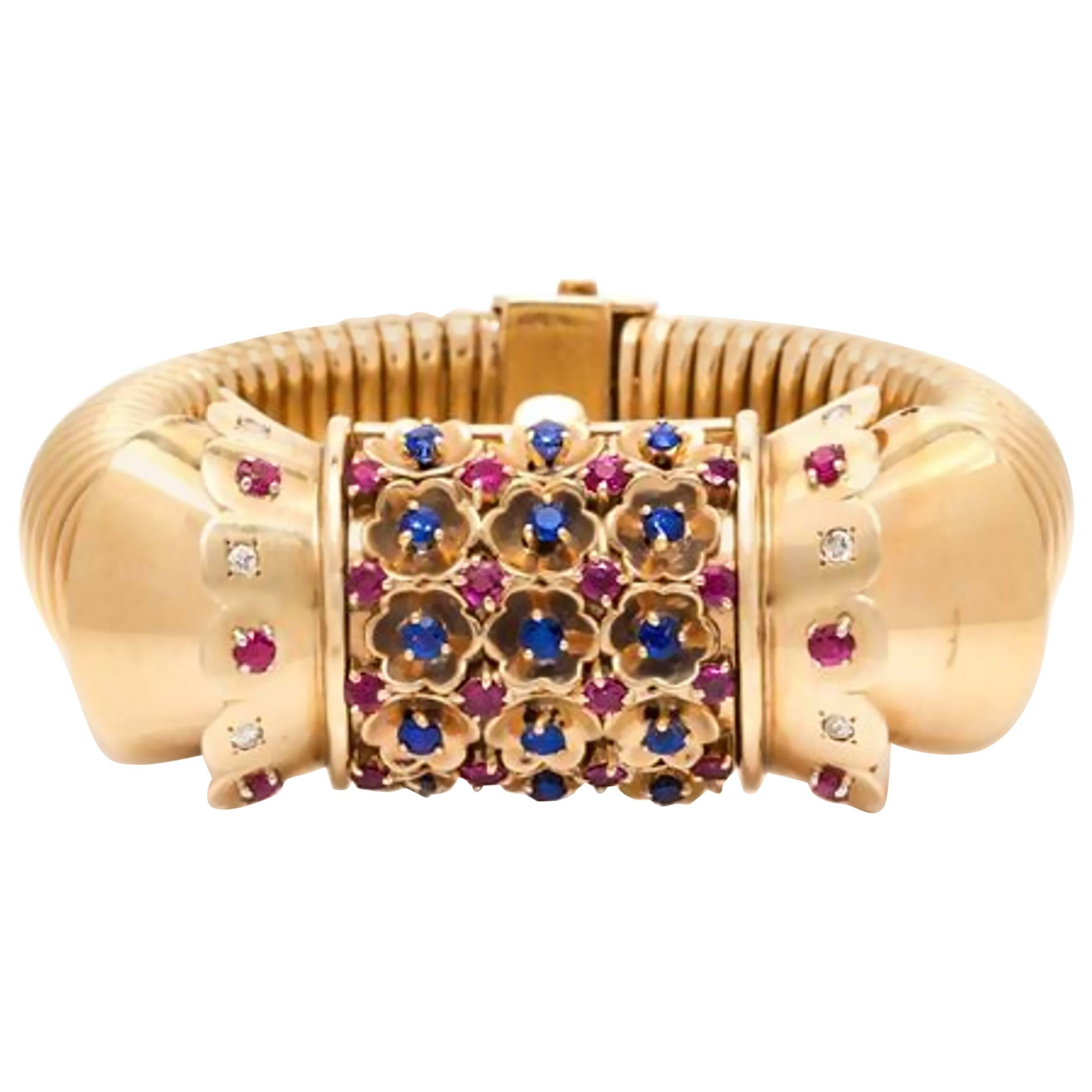 Cartier by John Rubel  Ladies Rose Gold Diamond Surprise Wristwatch 