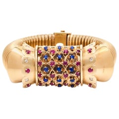 Cartier by John Rubel Damen Rose Gold Diamond Surprise Armbanduhr