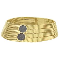 Unique Bulgari Monete On Quadruple Tubogas Choker 4