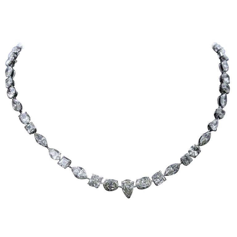 Emilio Jewelry GIA-zertifizierte 1,00 Karat Diamant-Halskette in verschiedenen Formen