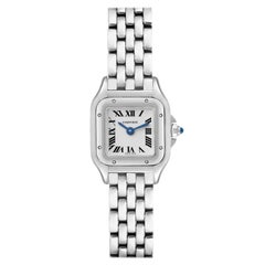 Cartier Panthere Mini Stainless Steel Ladies Watch WSPN0019 Box Card